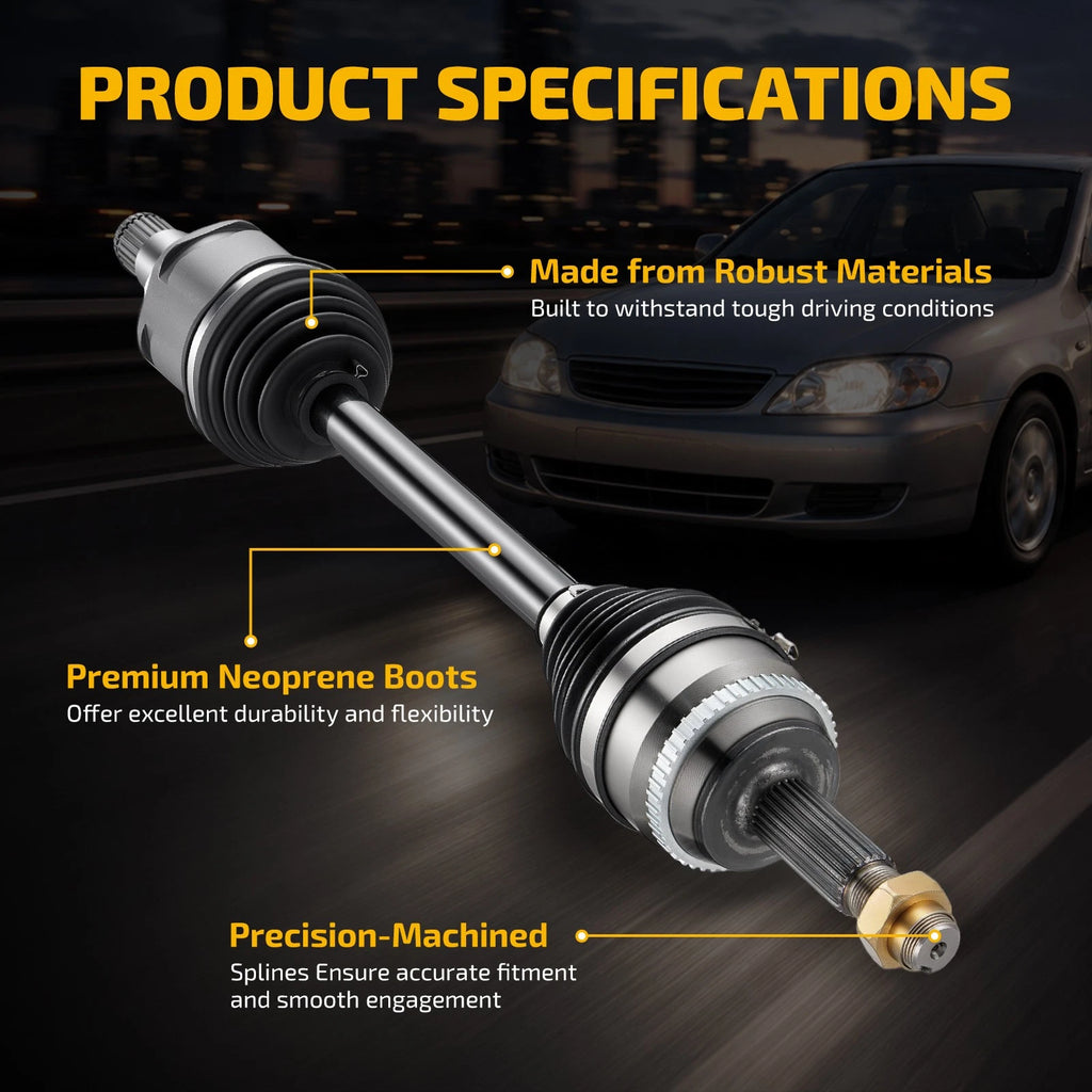Front Driver Side CV Axle Assembly for Toyota Camry LE SE XLE (2012–2017)