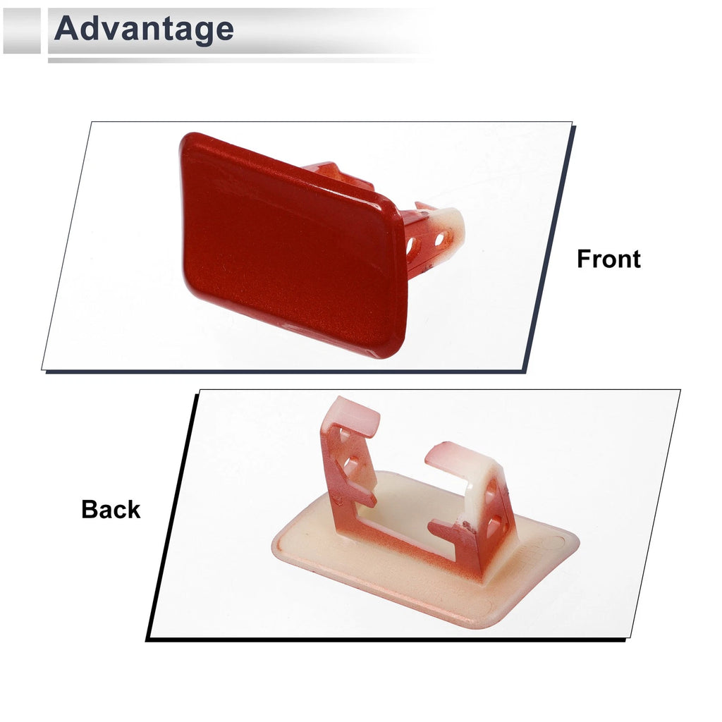 Bumper Headlight Washer Nozzle Cover Cap for BMW X3 (2011–2017) Red