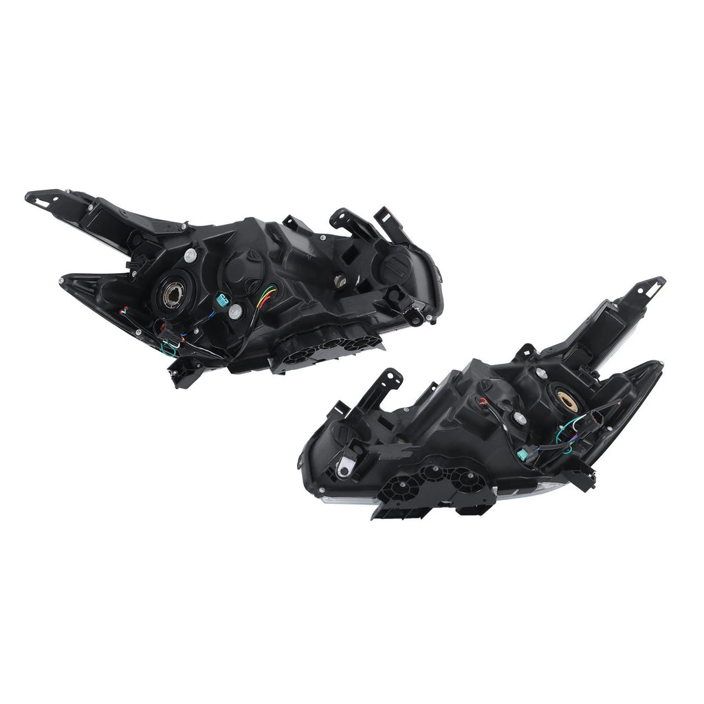 Set of 2 Chrome Headlights for Nissan Murano (2015–2018) Halogen w/LED DRL