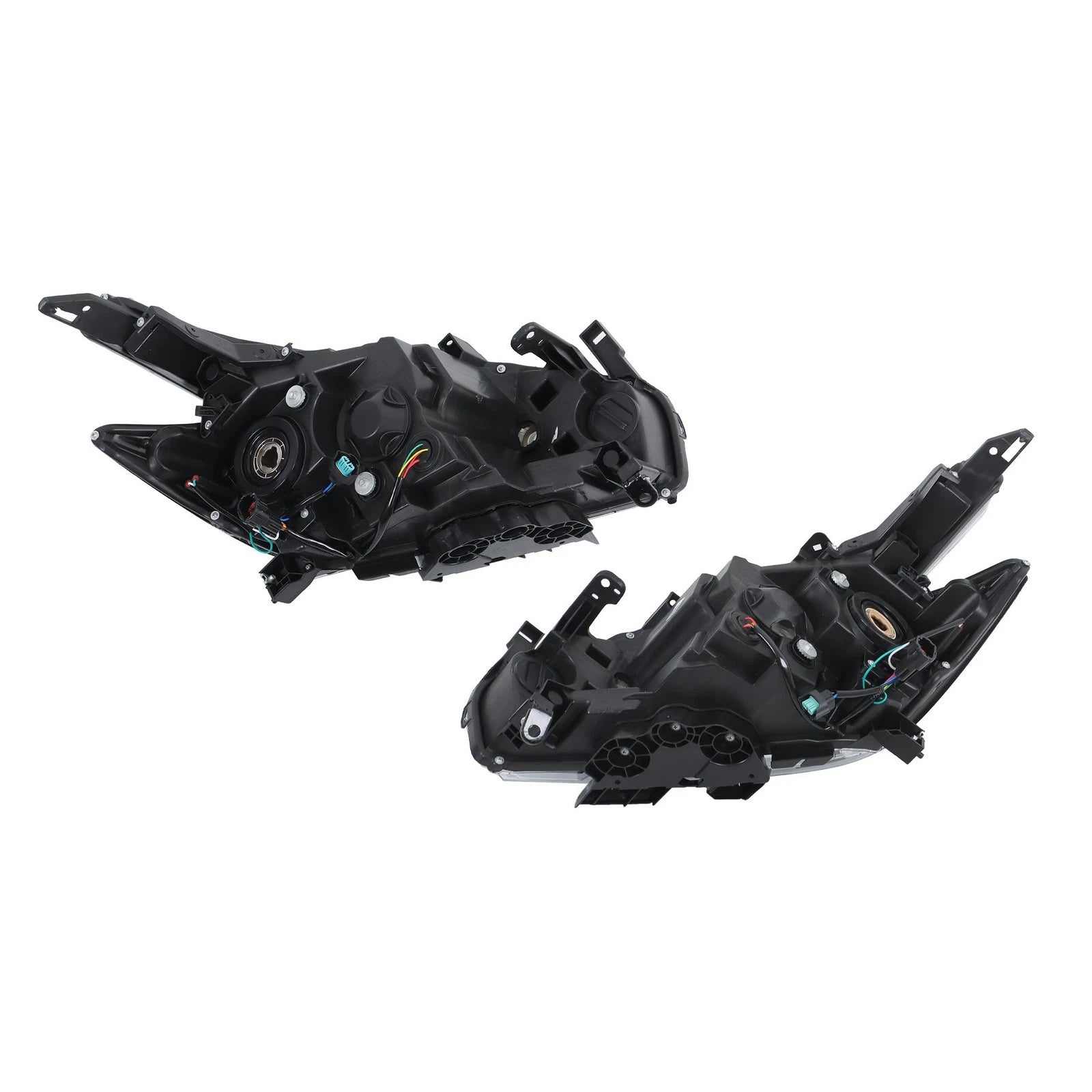 Set of 2 Chrome Headlights for Nissan Murano (2015–2018) Halogen w/LED DRL