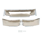 Set of 2 Chrome Split Front Bumpers for Ford F-150 Lincoln Mark LT (2006–2008)
