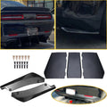 Universal Rear Bumper Diffuser 4-Fin Spoiler Lip Splitter + Rear Spats