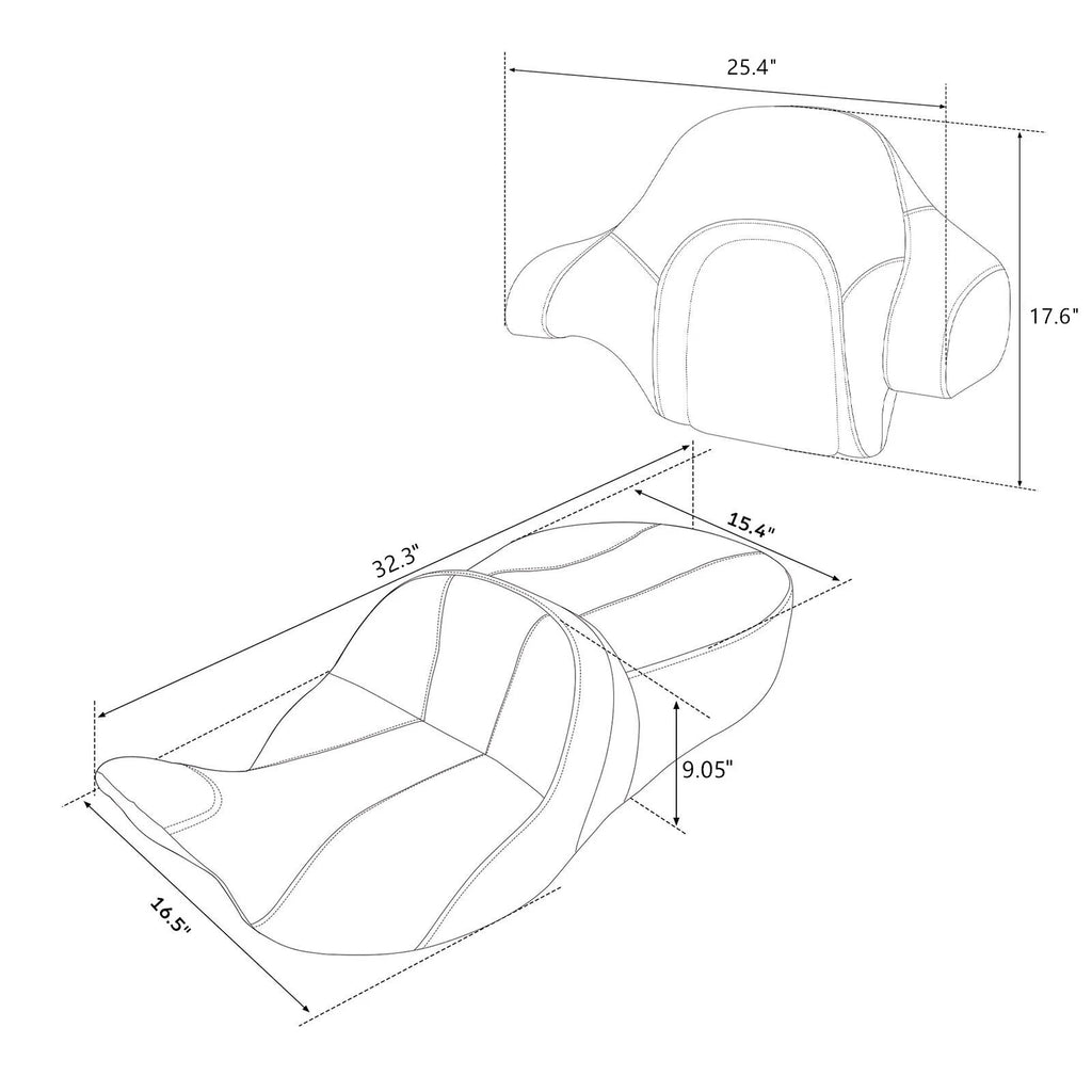 Seat Backrest for Harley Electra Glide (2014–2023)