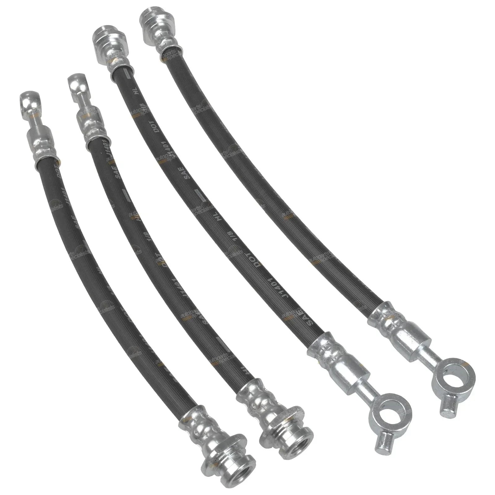 Front & Rear Brake Line Hose Set for Patrol GQ Y60 / Ford Maverick (1988-1997)