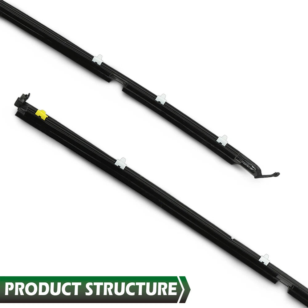 Set of 2 Window Sweep Felt Weatherstrip Seals for Mazda Miata MX-5