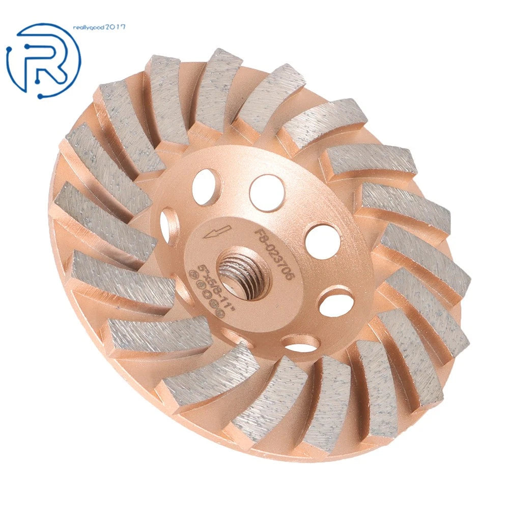 5" Diamond Grinding Wheels for Turbo Segments 30/40 Grit (5/8"-11 Arbor)