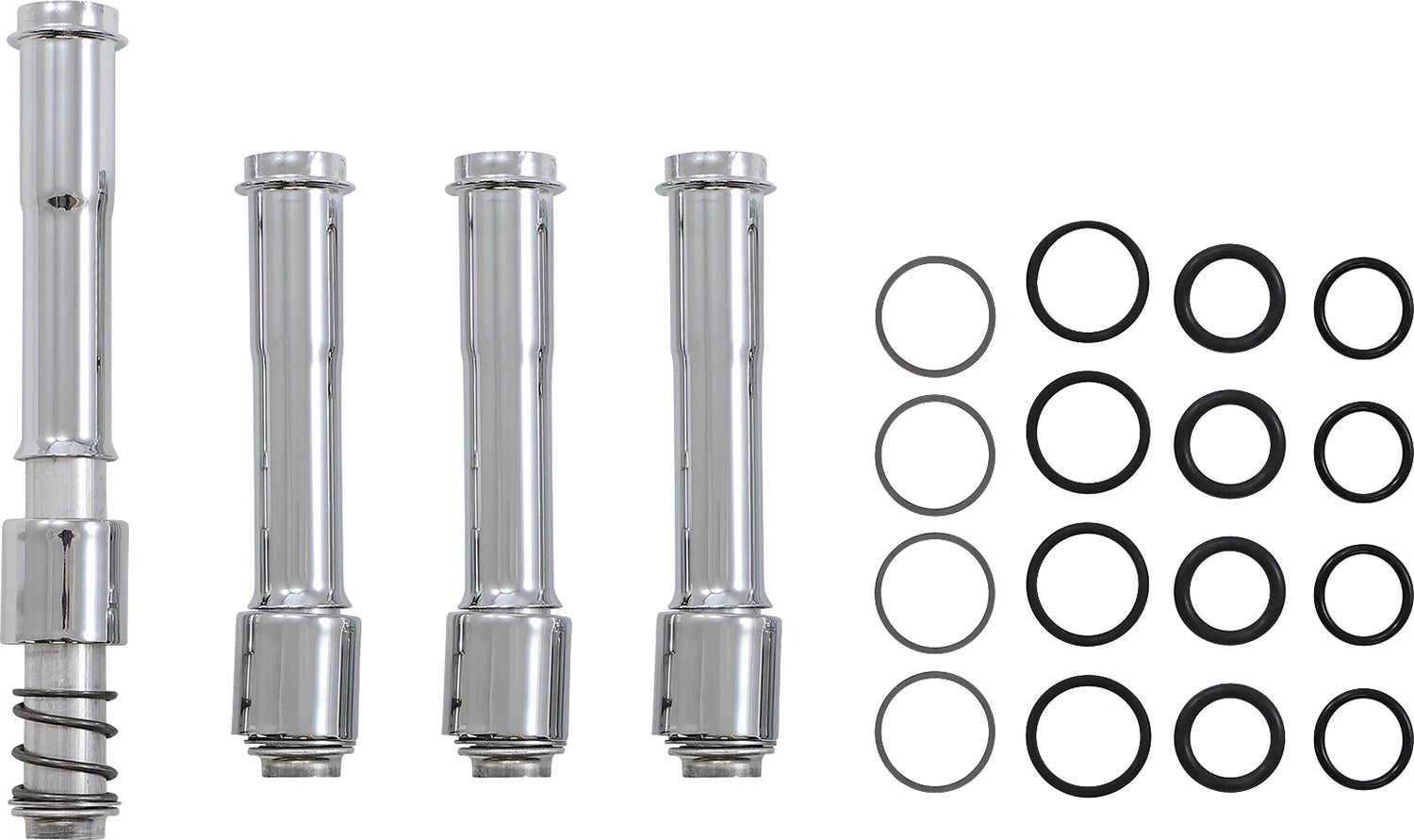 Pushrod Cover Kit for S&S Cycle Twin Cam (M8 106-1340) - Chrome