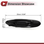 Exterior Door Handle for Hyundai Sonata Rear Left Black ABS (2011-2019)