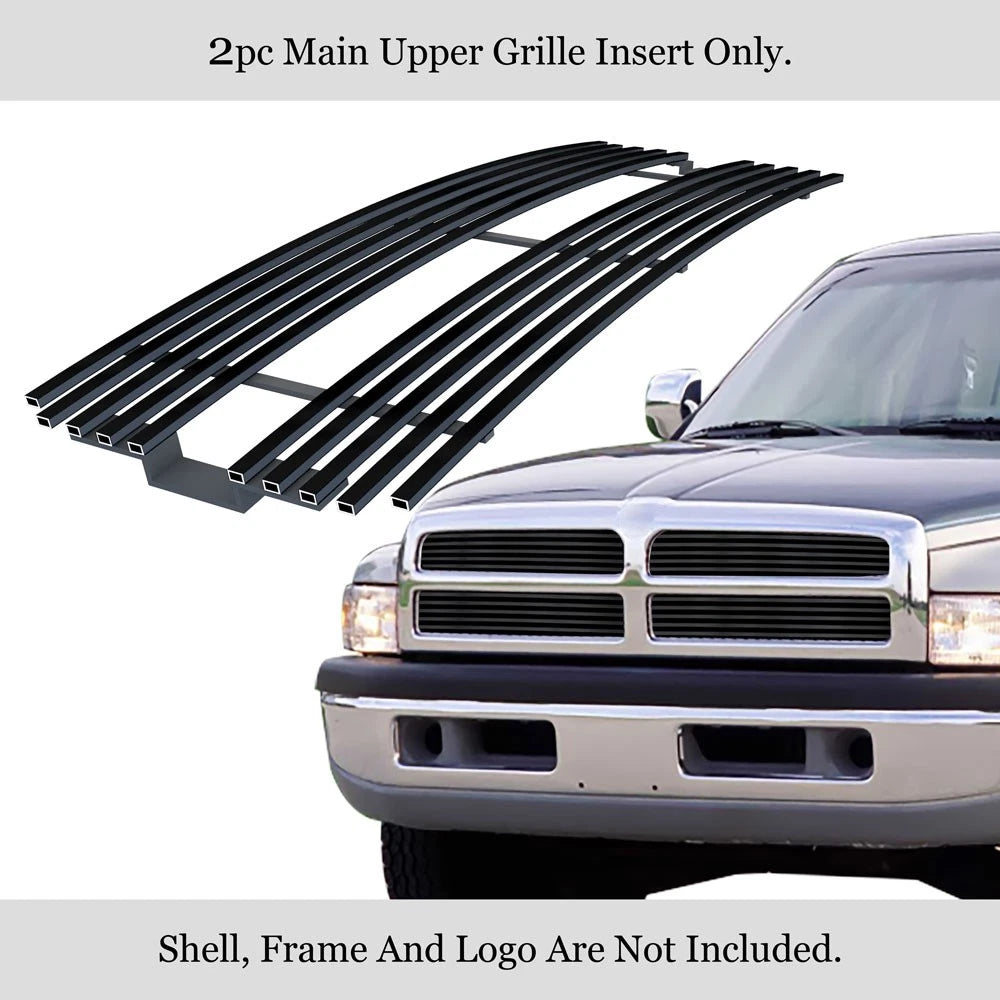 Stainless Steel Black Billet Grille Insert for Dodge Ram (1994-2001)