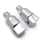 Chrome Foot Pegs Adapter for Yamaha VStar, Road, Royal Star, Boulevaro
