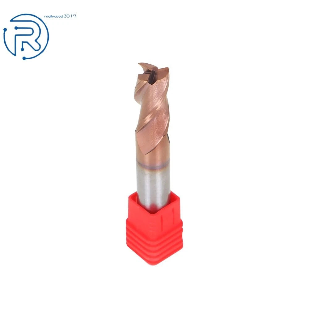 Carbide End Mill 1/2" 3-Flute 37 Degree Helix Square End ZRN Coated