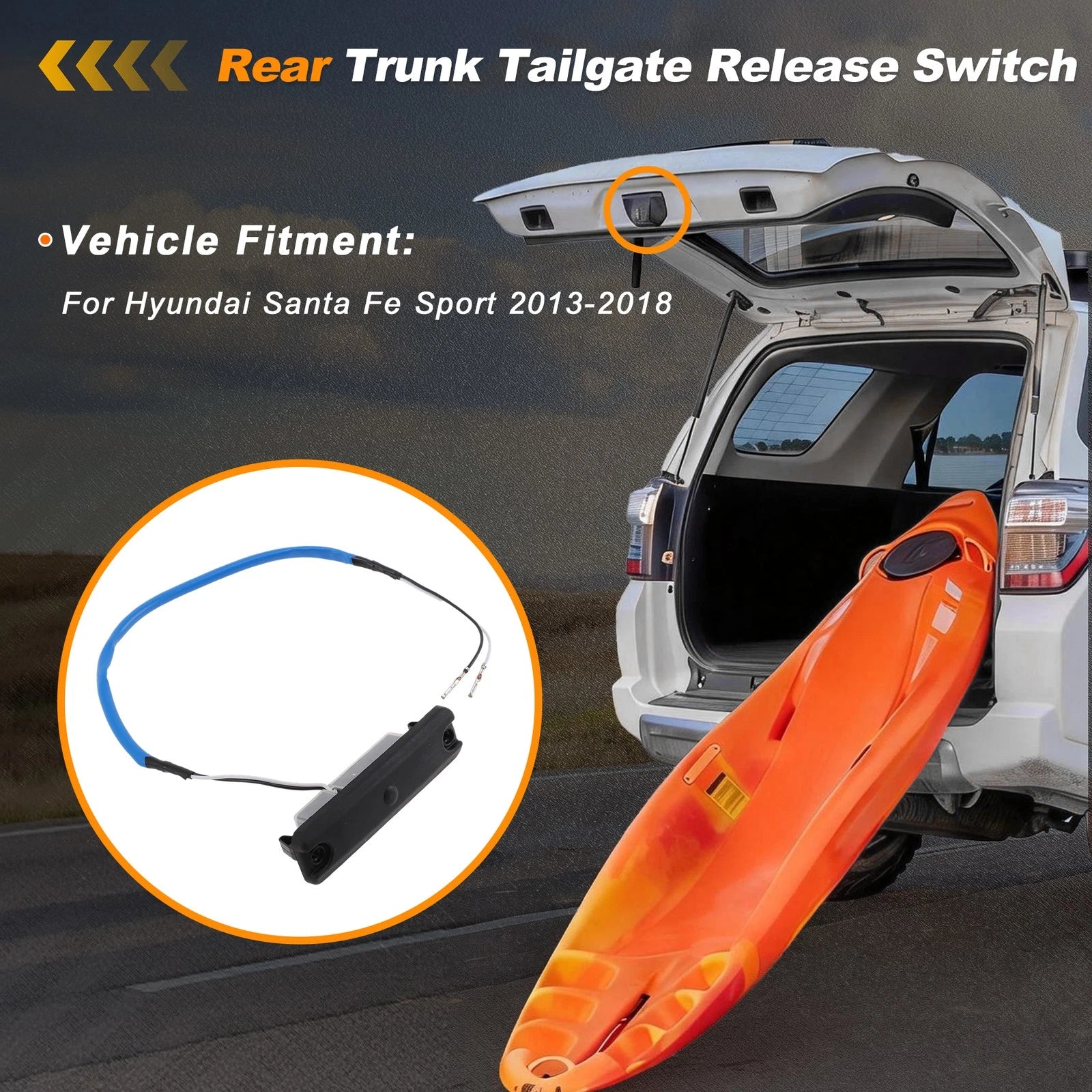 Tailgate Trunk Release Switch for Hyundai Santa Fe Sport (2013–2018) No.812602W500