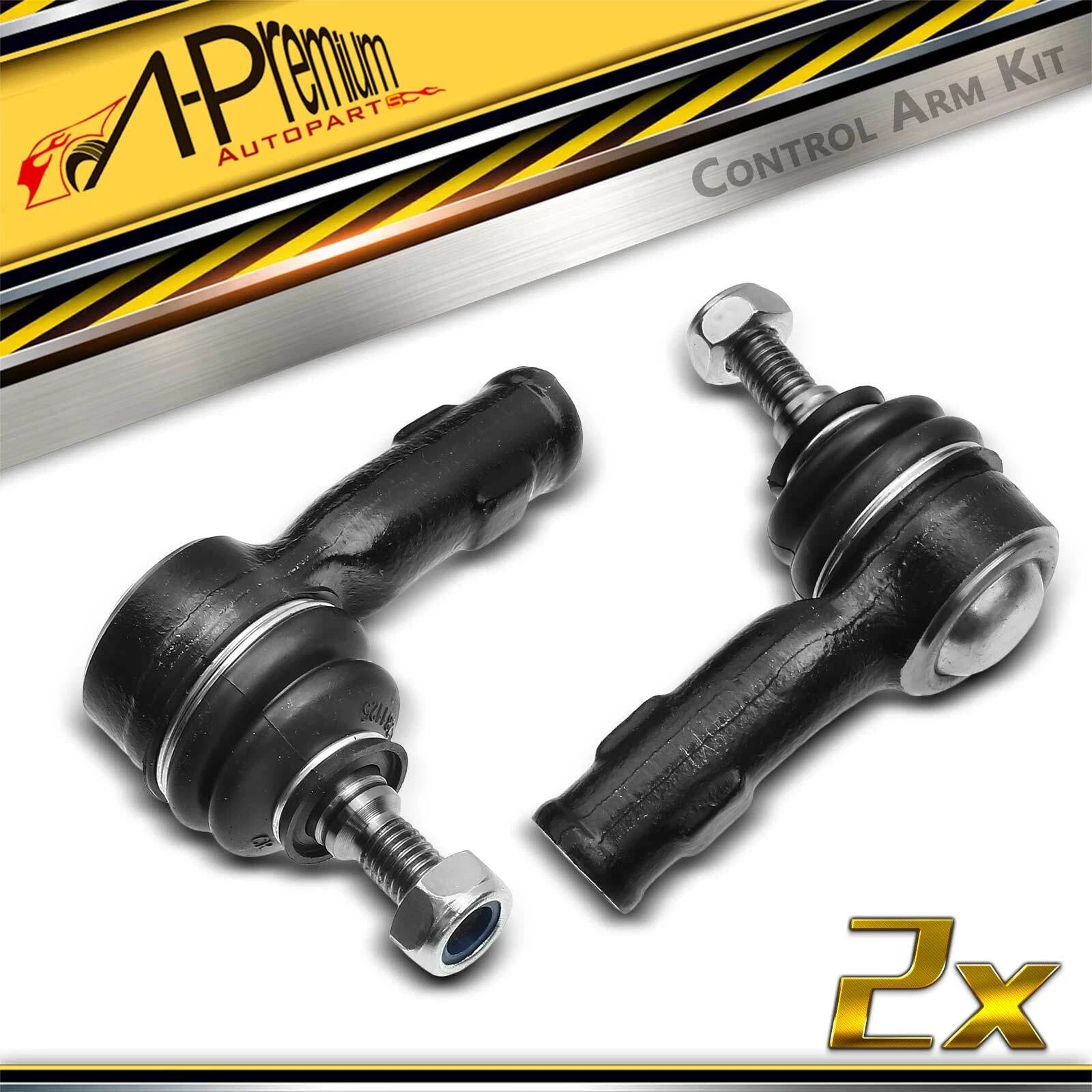 2X Front Outer Tie Rod End for Ford Focus (2000–2005)