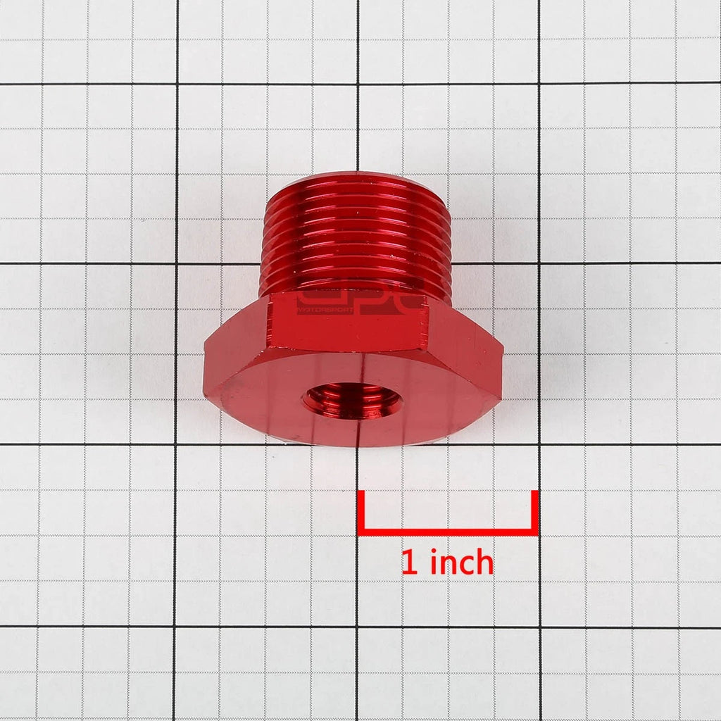 3/4"-14 Male to 1/4"-18 Female Red NPT Piping Thread Reducer Adapter Fitting