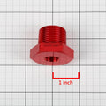 3/4"-14 Male to 1/4"-18 Female Red NPT Piping Thread Reducer Adapter Fitting