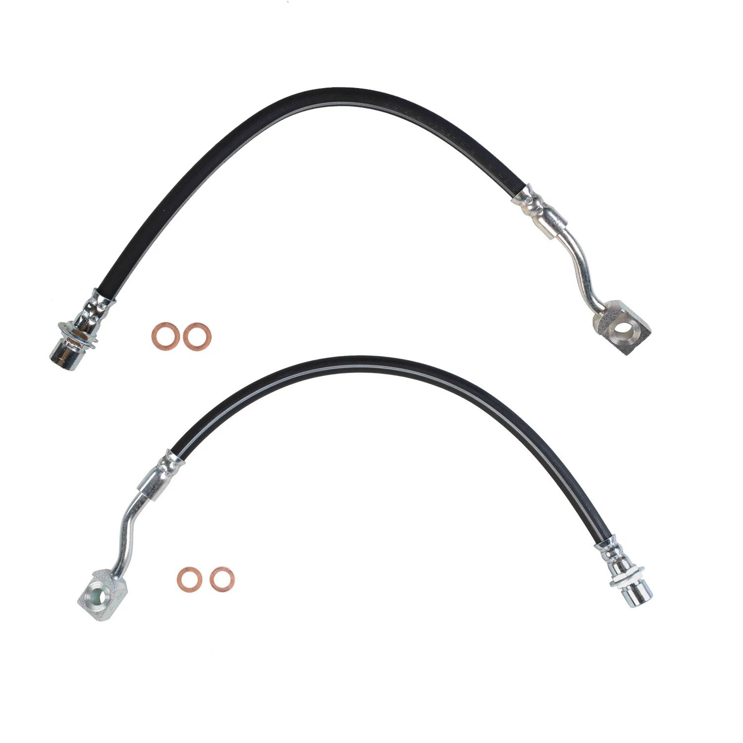 Sunsong Rear Left & Right Brake Hydraulic Hose Kit for Sierra Silverado 2500 HD (2001–2019)