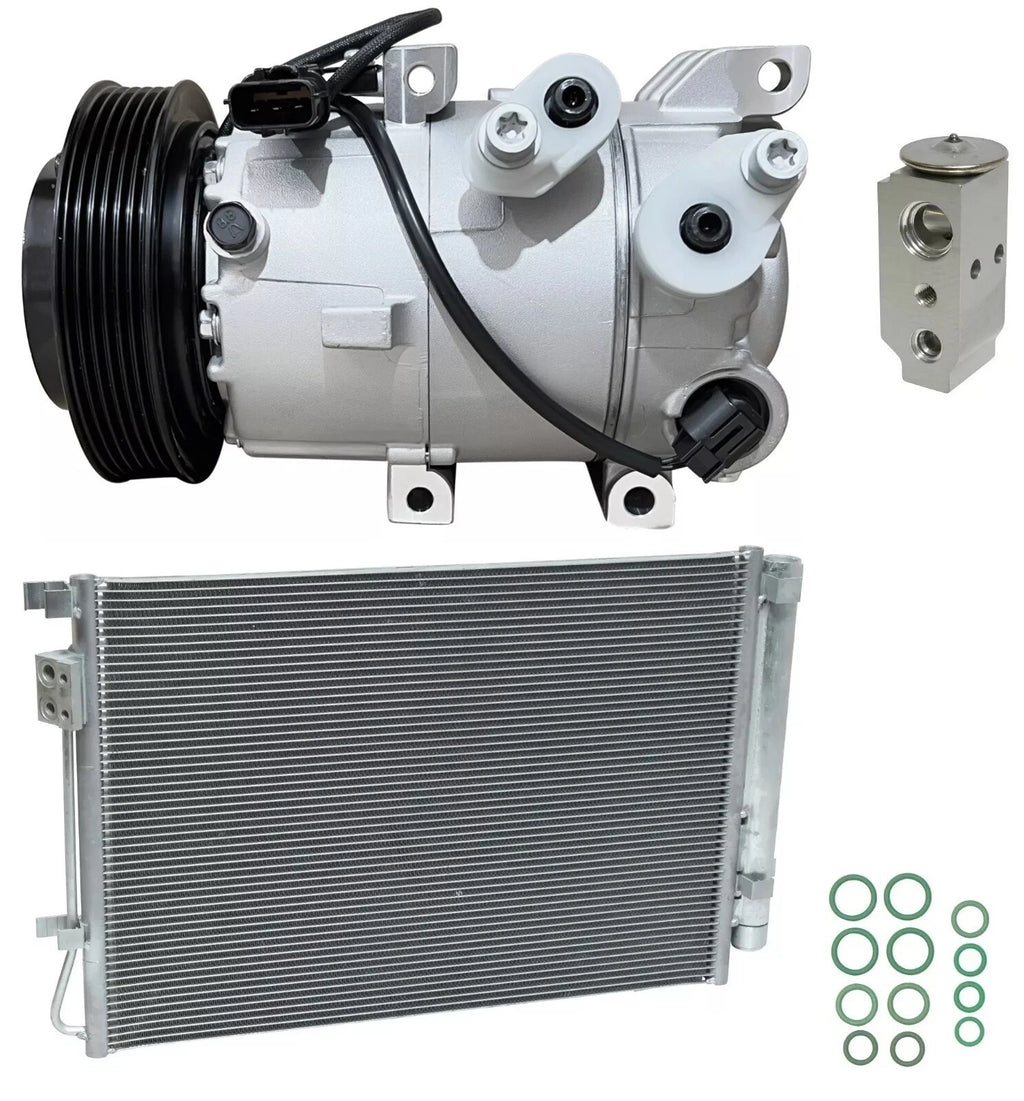 A/C Compressor Kit With Condenser for Kia Rio 1.6L (2018–2018)