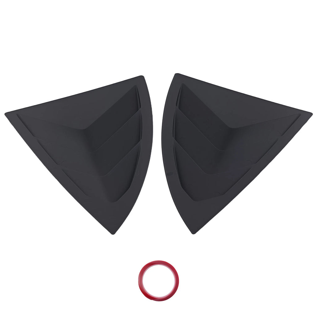Quarter Window Louvers for Tesla Model Y (2020–2024) Gloss Black ABS
