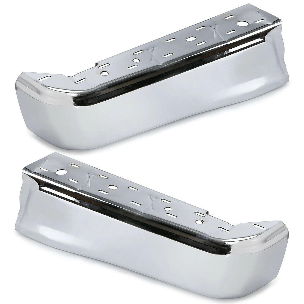 Set of 2 Chrome Bumper Face Bar End Caps for Ford F150 (2015–2020)