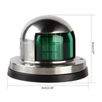 12V Green LED Navigation Bow Light for Yacht Pontoon Boat