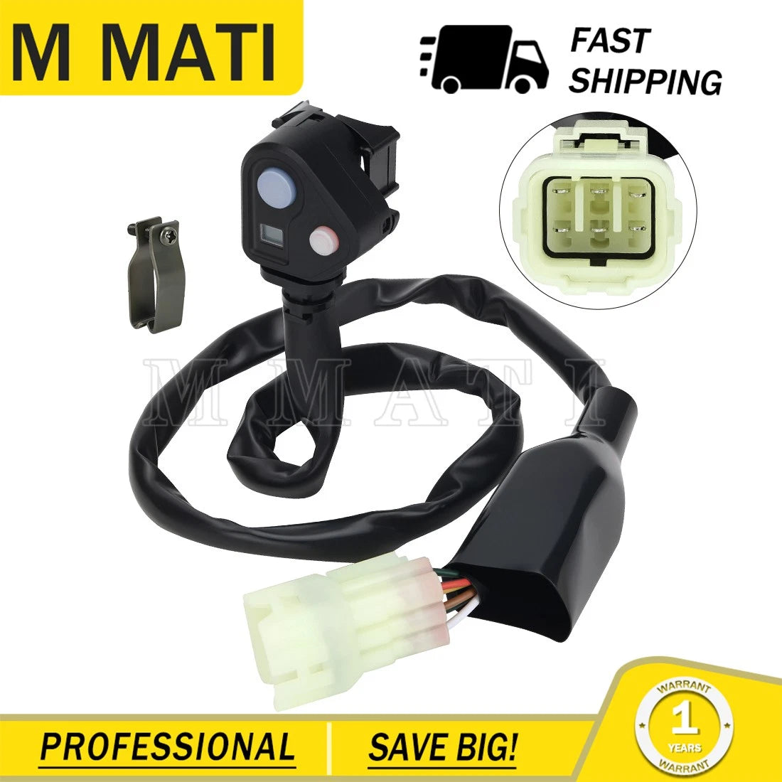 Map Control Kill Stop Button Switch for Yamaha YZ450F (2023–2025)