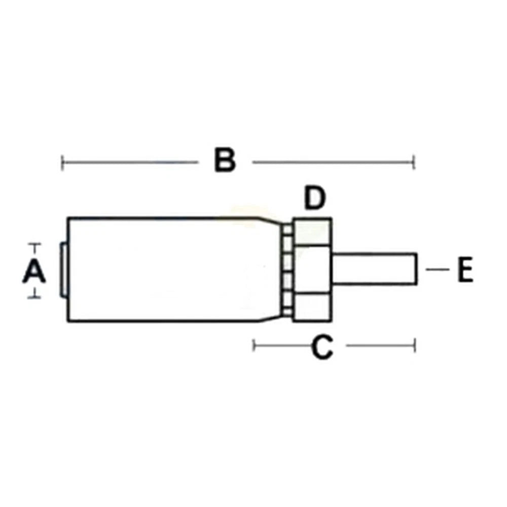 A-MW-16-16-AI Hose End for