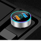 1Pc Dual USB Car Phone Charger Adapter for Universal Vehicles (LED)