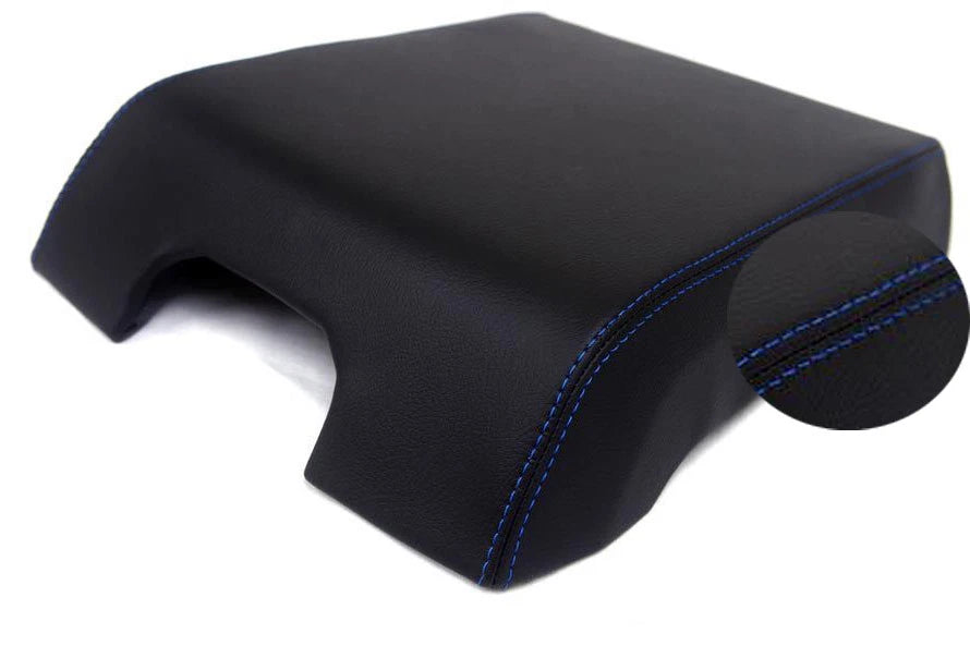 Center Console Armrest Cover for Ford F150 (2015–2020) Blue Stitch