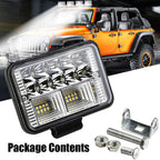 4-Inch LED Work Light Bar for ATV Truck (12V–24V)