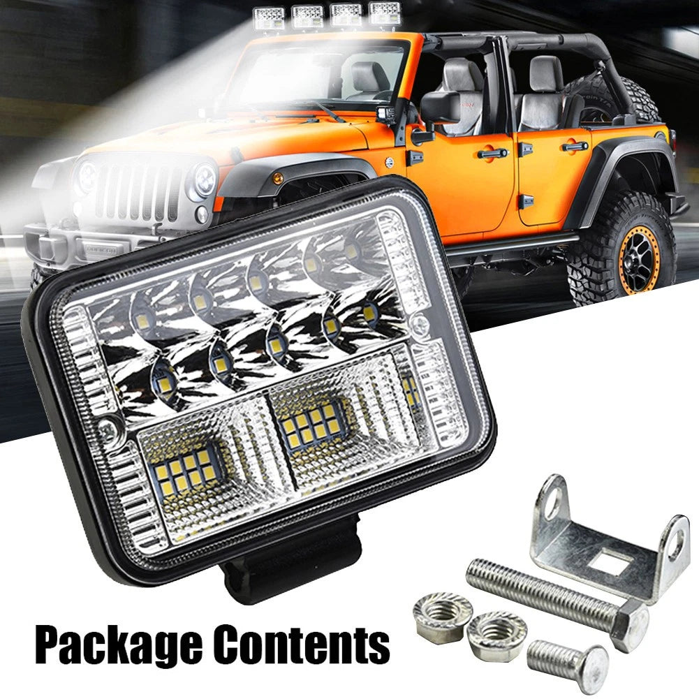 4-Inch LED Work Light Bar for ATV Truck (12V–24V)