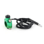 Rotating Bar Clamp Start Stop Kill Switch Button for 7/8" Handlebar Green
