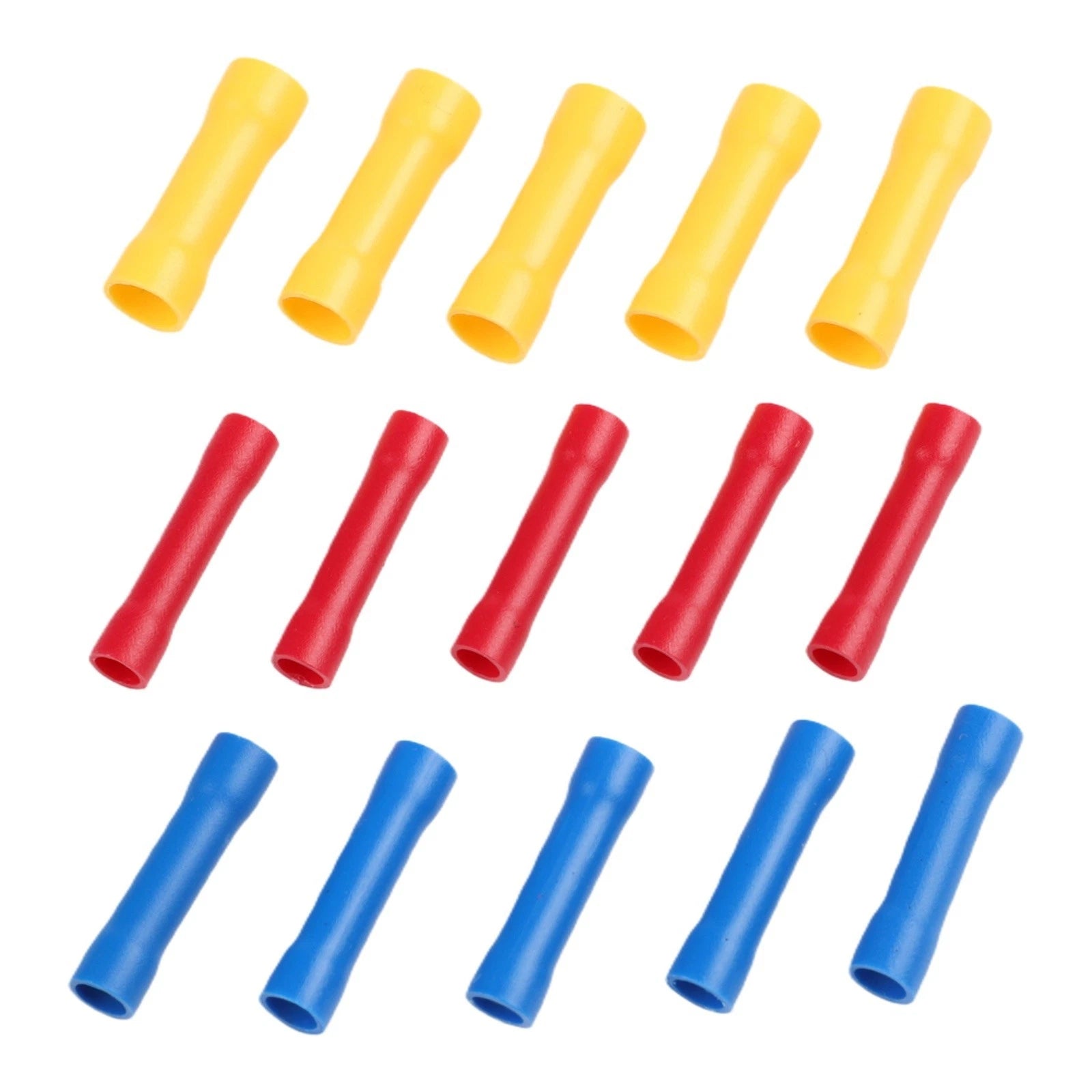 50pcs PVC Copper Wire Crimping Terminals for Electrical and DIY Wiring