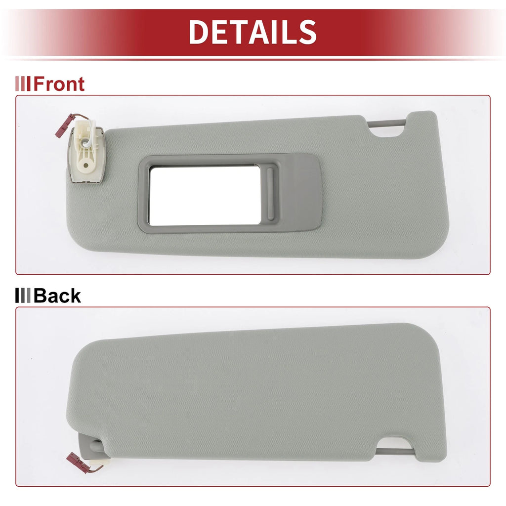 Left Sun Visor for BMW F10 F18 (2011–2016) with Mirror No. 51167248855
