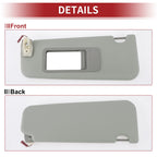 Left Sun Visor for BMW F10 F18 (2011–2016) with Mirror No. 51167248855