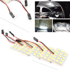 5x White LED 5050 15SMD Dome Lights for Car Interior (Universal)