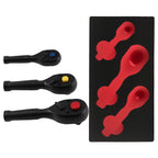 3pc Stubby Ratchet Set 1/4 3/8 1/2 Drive 72T for Auto Repair