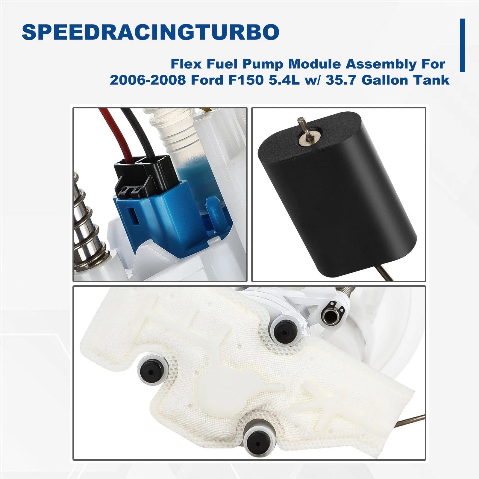 Flex Fuel Pump Module Assembly for Ford F150 (2006–2008) 5.4L 35.7 Gallon Tank