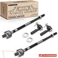 Set of 4 Front Inner & Outer Tie Rods for Nissan Altima (2002–2004) Maxima (2003–2008)