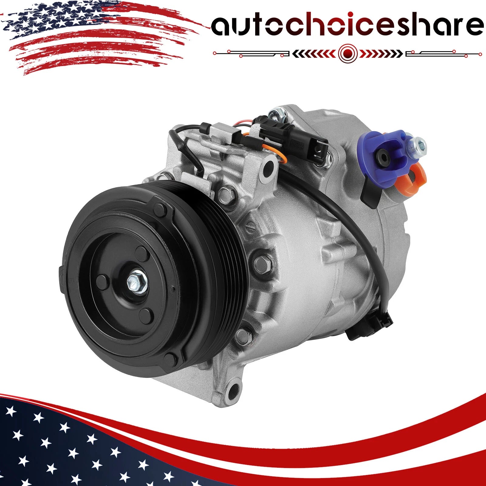 A/C Compressor with Clutch for BMW X5 3.0SI (2007–2009)
