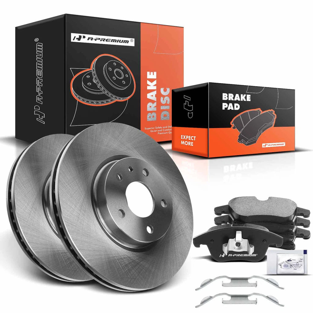 Front Disc Brake Rotors & Ceramic Pads for Ford Fusion (2013–2020)