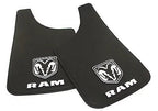 2PC Mud Flaps Splash Guard for RAM Dakota - White Logo 9X15
