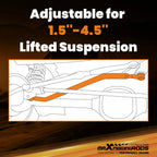 Adjustable Front Panhard Rod Track Bar for Jeep Cherokee XJ (1984–2001)