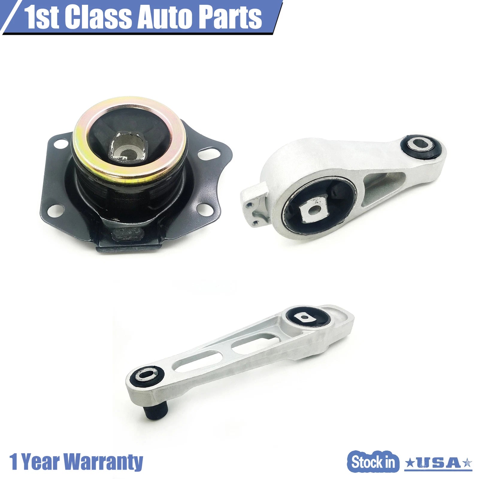 Engine Motor & Trans Mount Set of 3 for Dodge Neon (2000–2005) A2949 A2948 A2947