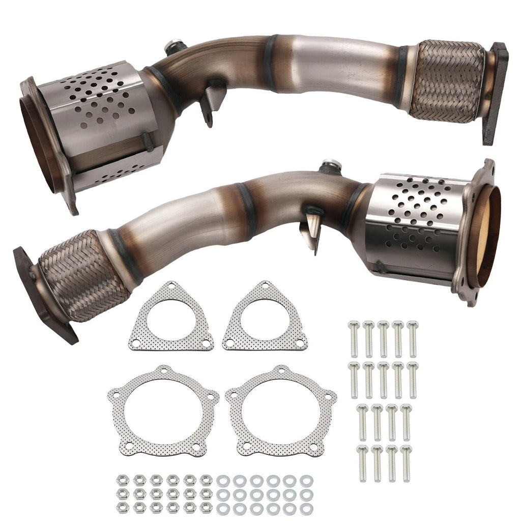 2X Front Catalytic Converter for Porsche Cayenne S/GTS (2008–2010)
