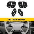 Steering Wheel Button Decals for Silverado Hummer H2 Trailblazer (2003–2009)