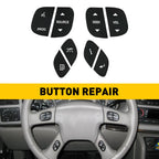 Steering Wheel Button Decals for Silverado Hummer H2 Trailblazer (2003–2009)
