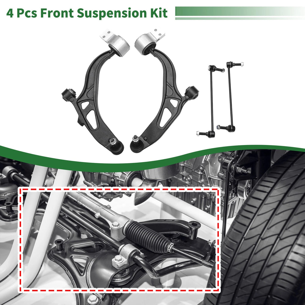 Set of 4 Front Lower Control Arms for Ford Explorer (2011–2018) No.K622215/K622216/K750616