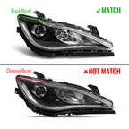 Halogen Headlight Black Bezel for Chrysler Pacifica (2017–2020)