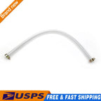 Suction PVC Hose 36" Length 1" ID with Worm Gear Clamps for