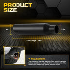 Stainless Steel Exhaust Tail Pipe Tip for Universal Fit (2.5" Inlet)
